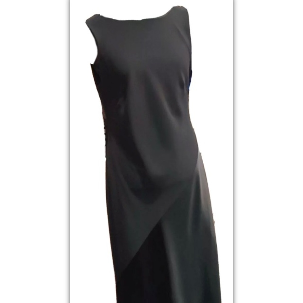 Black Sleek Vintage 90s Black Jones New York Dress Size 12